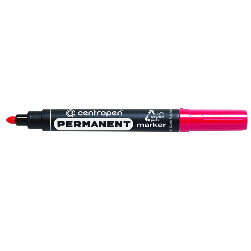 MARKER PERMANENT ROSU VARF ROTUND 2.5MM 8566 CENTROPEN MARKER PERMANENT ROSU VARF ROTUND 2.5MM 8566 CENTROPEN